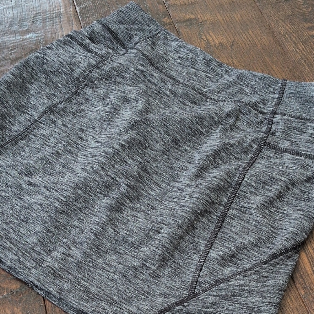 ATHLETA I Charcoal Gray Excursion Activewear Mini Skirt Skort UPF 50+, XS